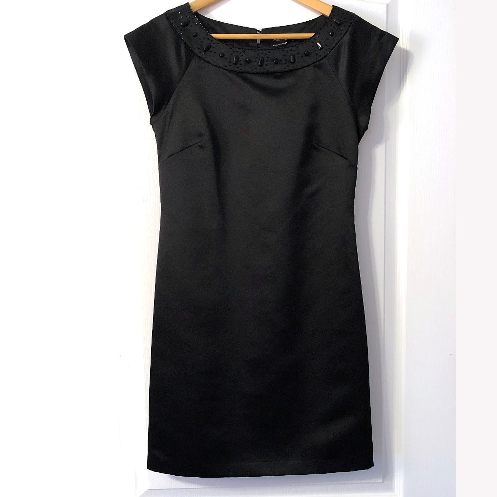 Max and Cleo black embellished dress size 6